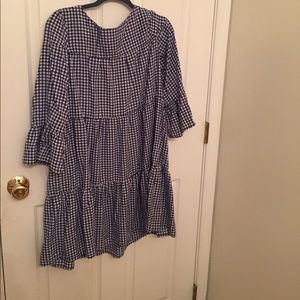 Like new. Blue and white gingham dress